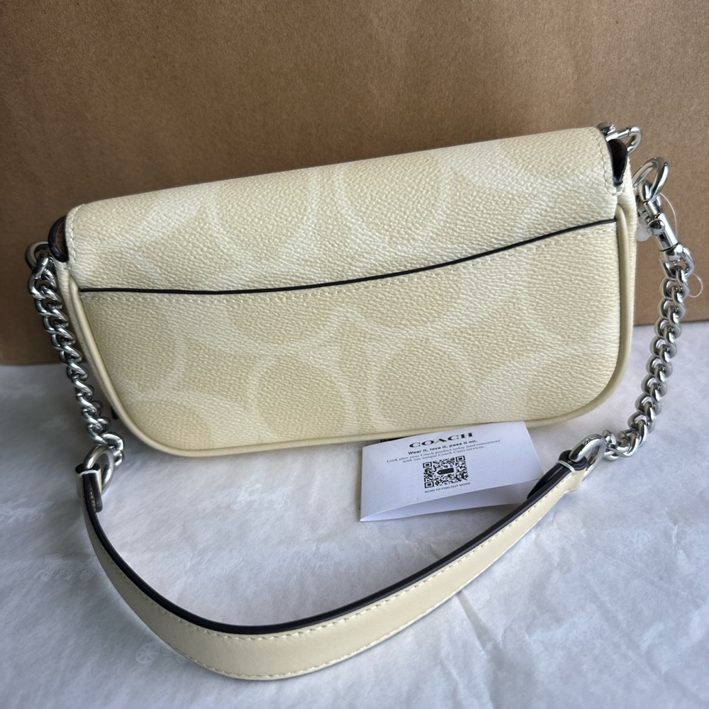 NWT coach! Hailey Flap Bag In Signature Canvas - Picture 5 of 10